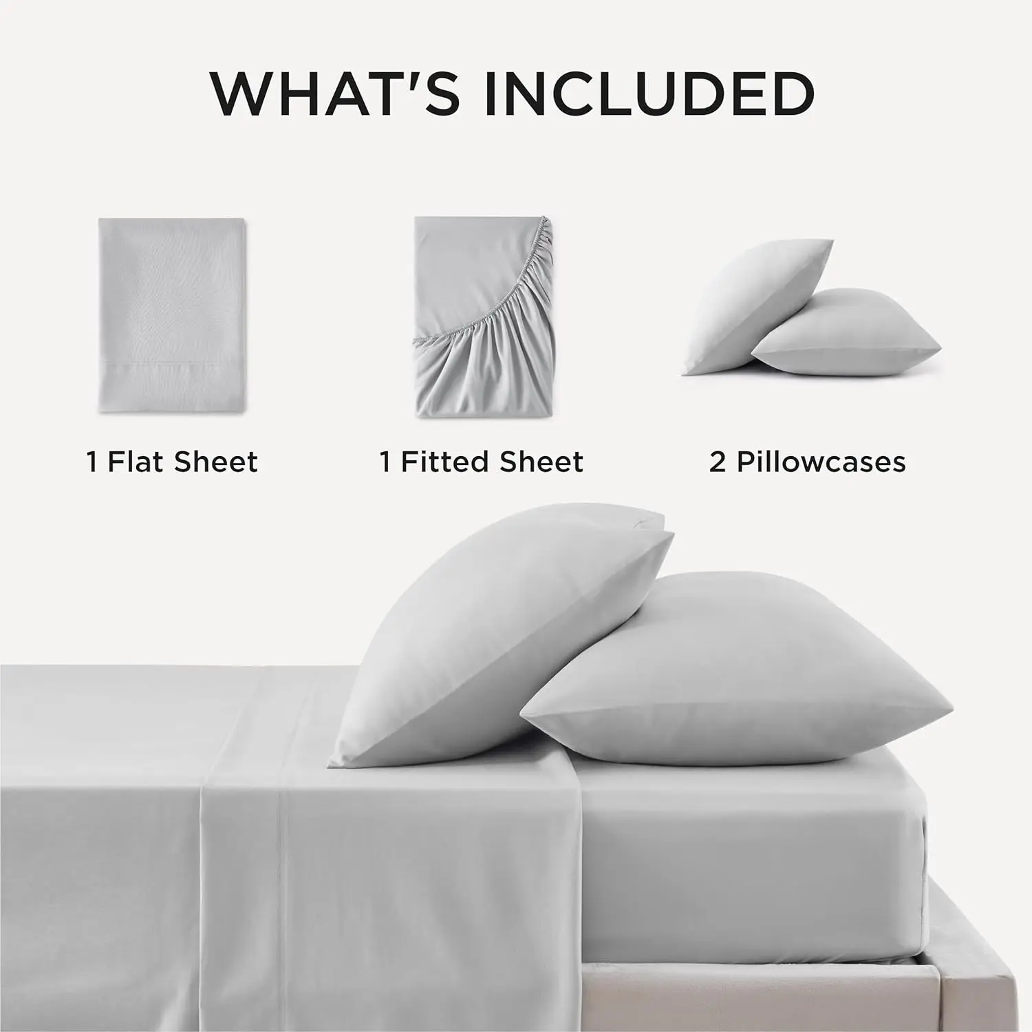Queen Size Luxury Bamboo 4 Pieces Sheet Set Cooling and Breathable 100% Viscose Derived from Bamboo Bedding Sets for All Season