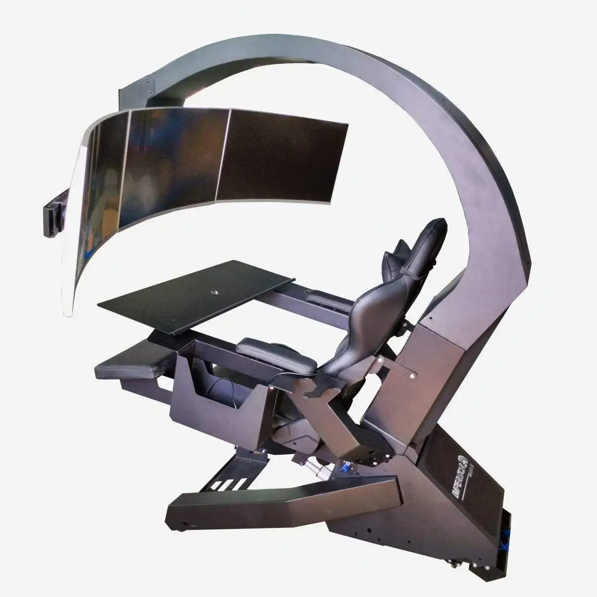 Customize Logo Black Zero Gravity Reclining Workstation Chair Gaming Cockpit Luxury Imperatorworks PC Chair Cockpit