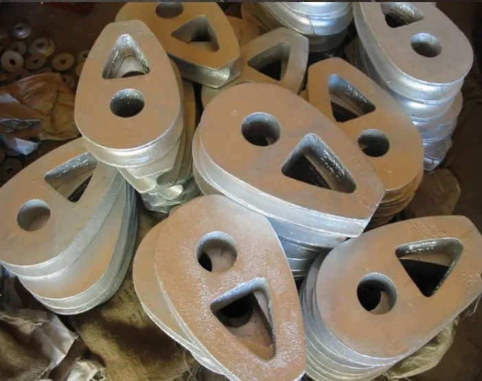 Professional Factory Made Zinc Galvanized Steel Solid Wire Rope Thimble Din 3091 Stamping Technology
