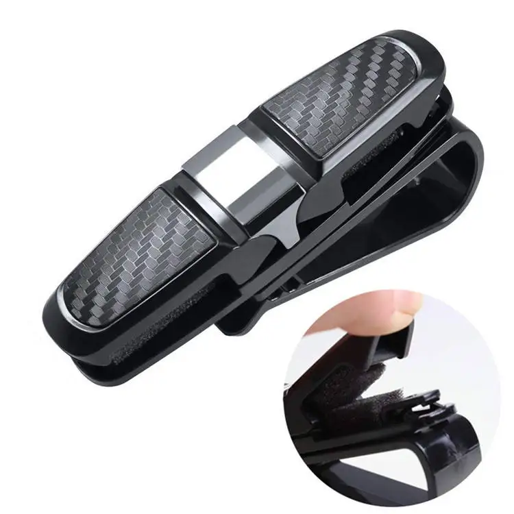 Car ABS universal business card holder Car sun visor glasses holder