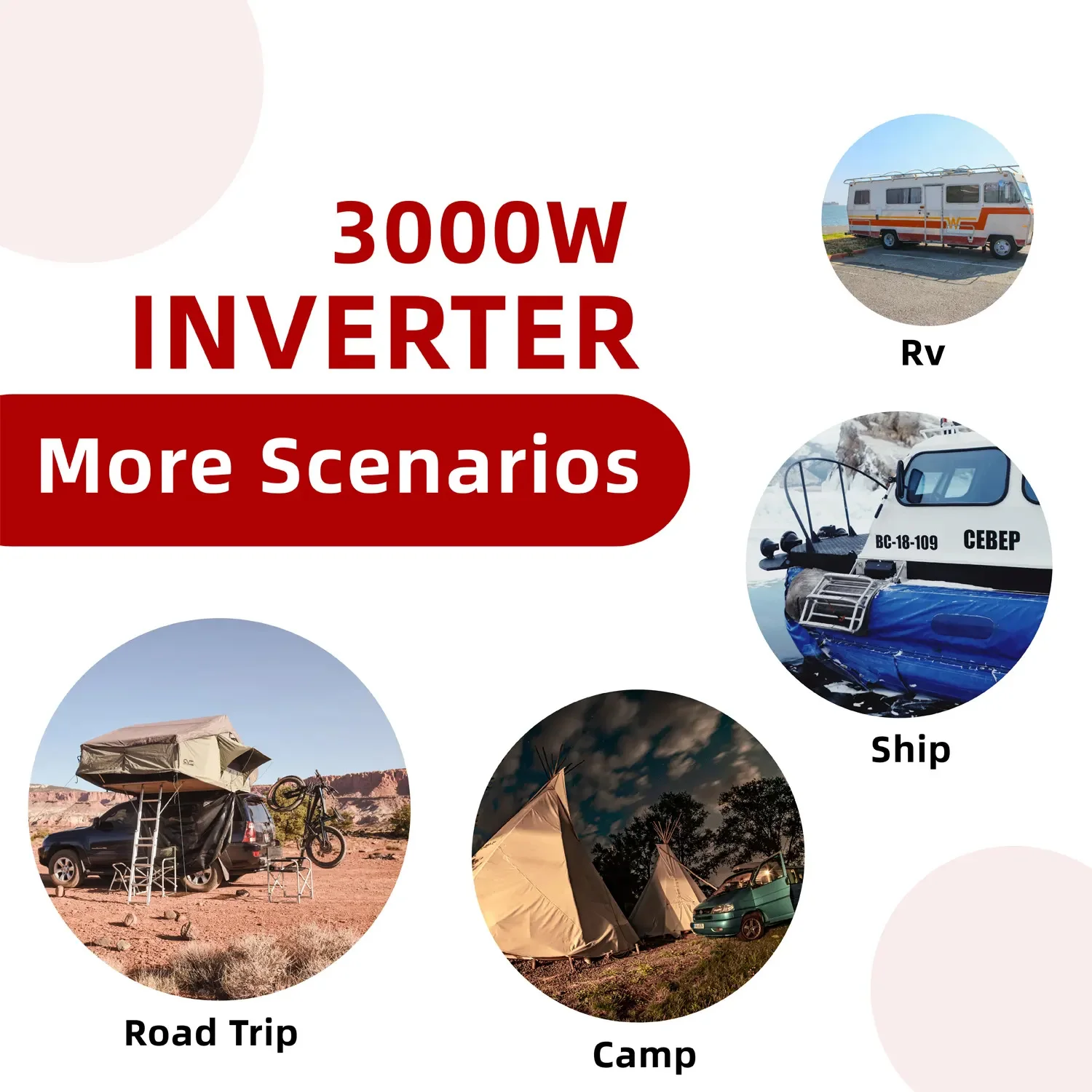 Tycorun 3 Phase Battery Solar Micro Power Car Inverter 12v 220v 3000w 5kw DC to AC Inverter
