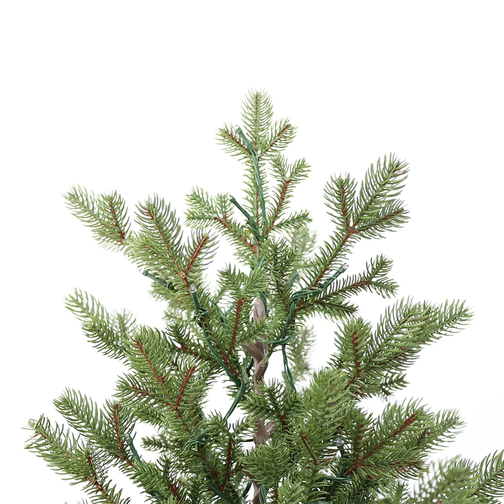 Outdoor&Indoor Wholesale Christmas Decoration Prelit Artificial Premium Needle Pine Green Christmas Trees