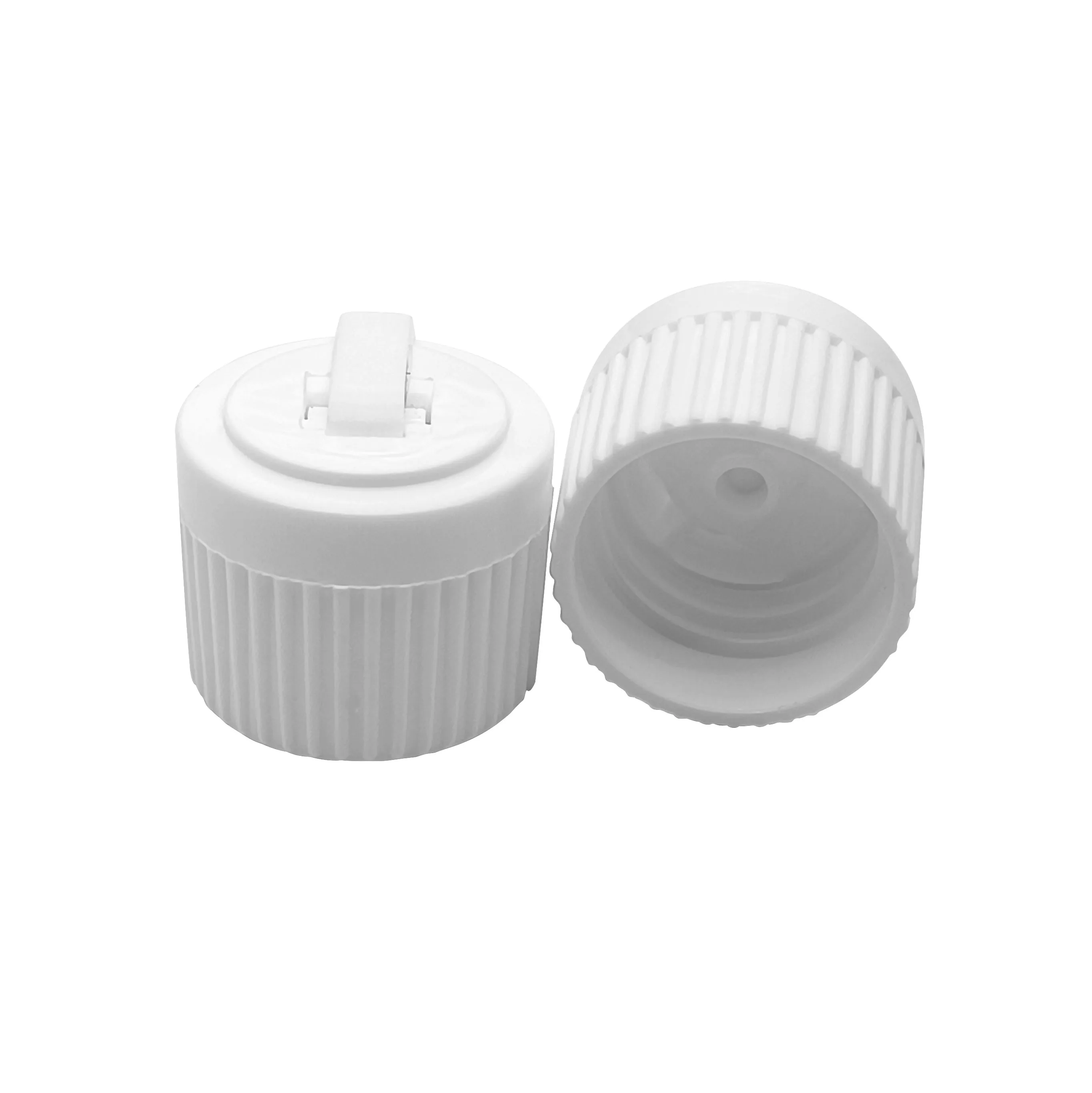 24/410 PP White turret cap Cosmetic lotion bottle Dilute bottle cap Plastic screw cap