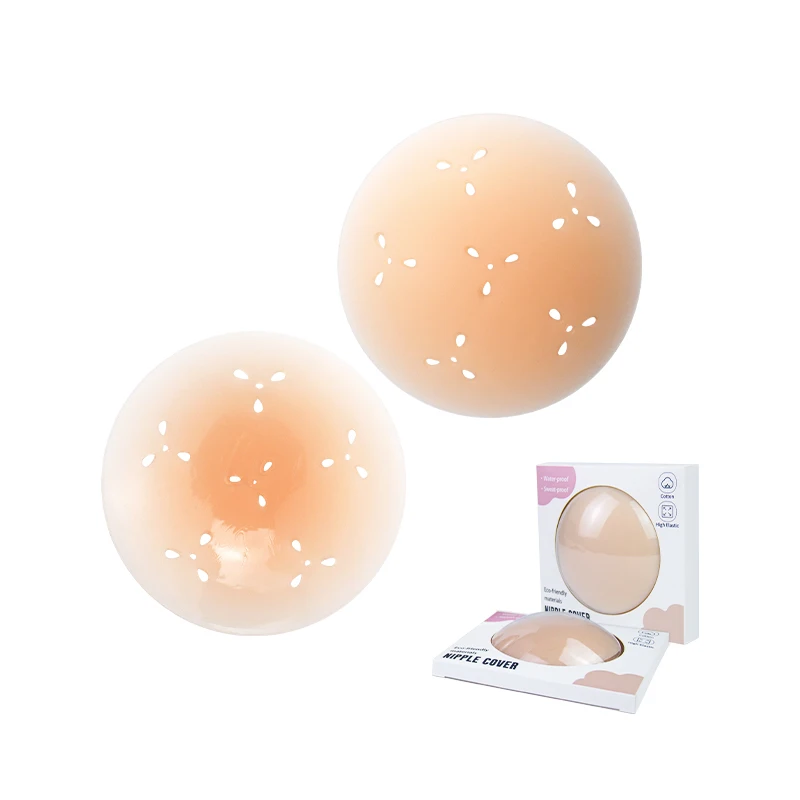INVISFEEL Reusable Medical Grade Silicone Nipple Cover Breathable and breathable with holes Nipple Sticker Underwear Accessories