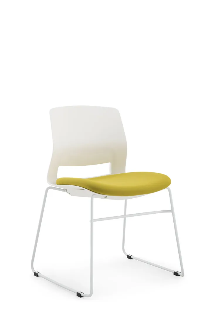 China Supplier Modern Designed Stackable Plastic Dinning Chair With Cushion