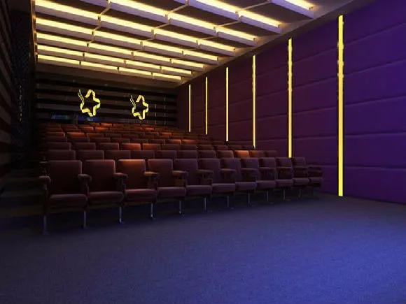 Interior Wall Covering Fabric For Cinema Soundproof Noise Stop Acoustic Panel Hotel Fabric Soundproof Wall Covering