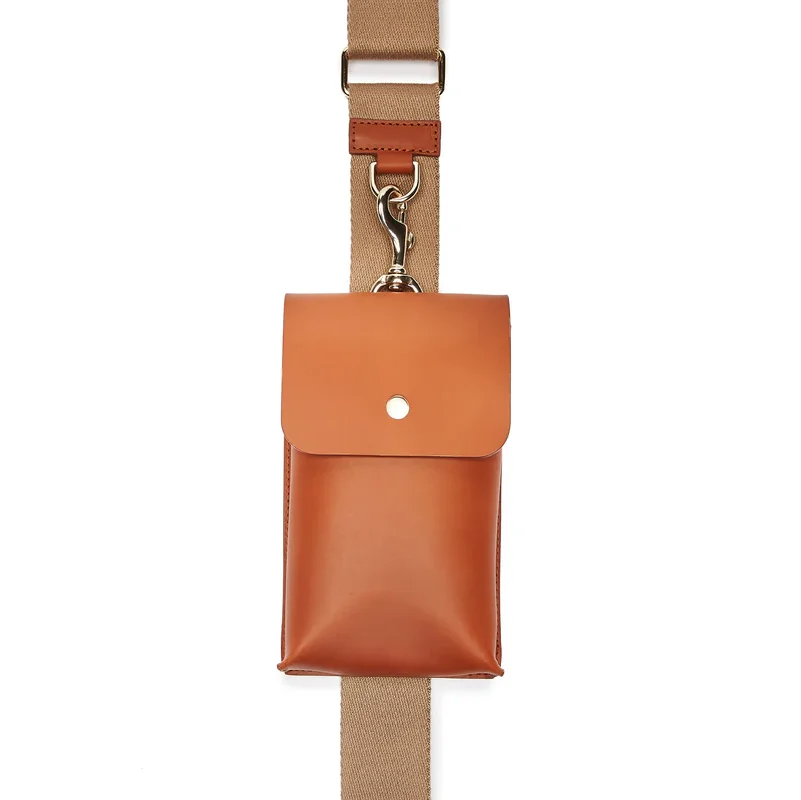 Faux Leather Yoga Mat Carrier Sling Adjustable Picnic Blanket Strap Yoga Mat Holder Strap with Phone Pouch