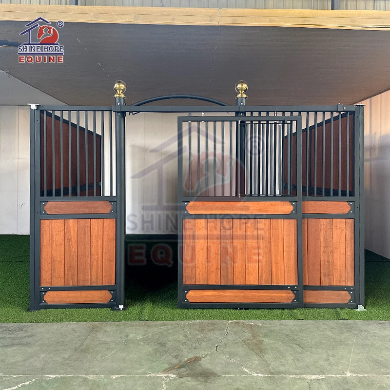 Shinehope prefabricated horse stable stall front horse stall gate