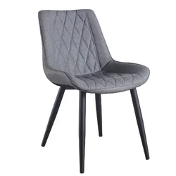 Restaurant Furniture Reception Fabric PU Leather Upholstered Modern Design Dining Chairs