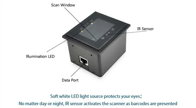 Pdf417 RS232 USB Яркий 2D встроенный сканер штрих-кода модуль турникет qr-код считыватель