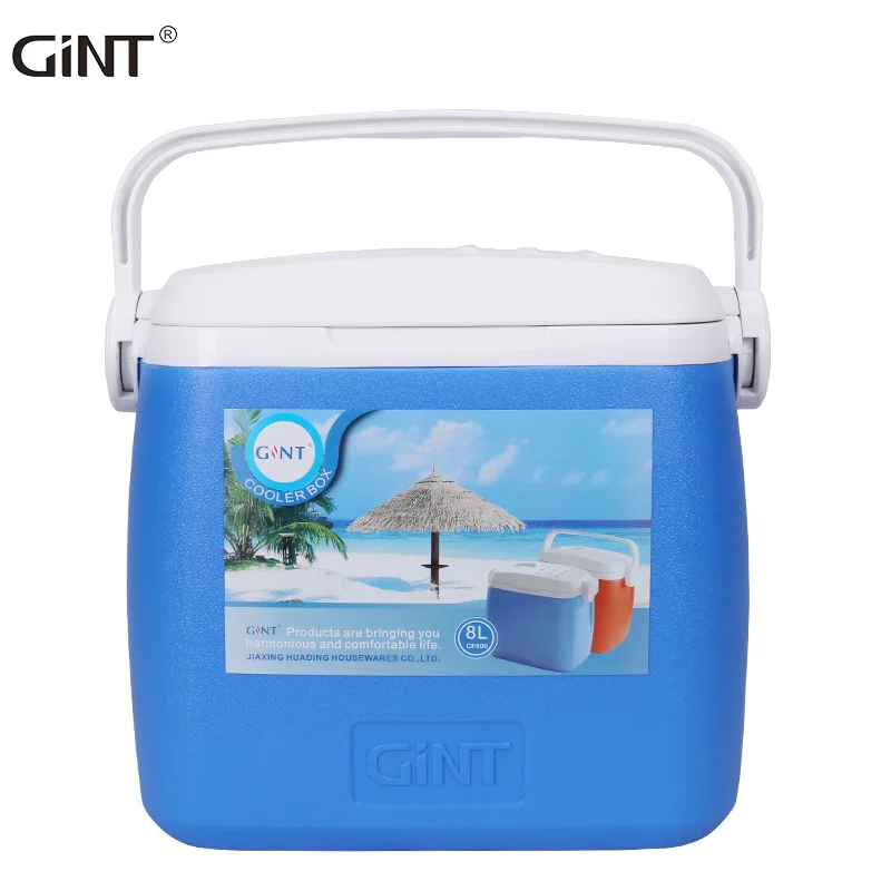 Gint 8Liter Hot Selling PU Foam Good Insulated Cooler and Warmer Vaccine Box Portable Cooler Box with Handle