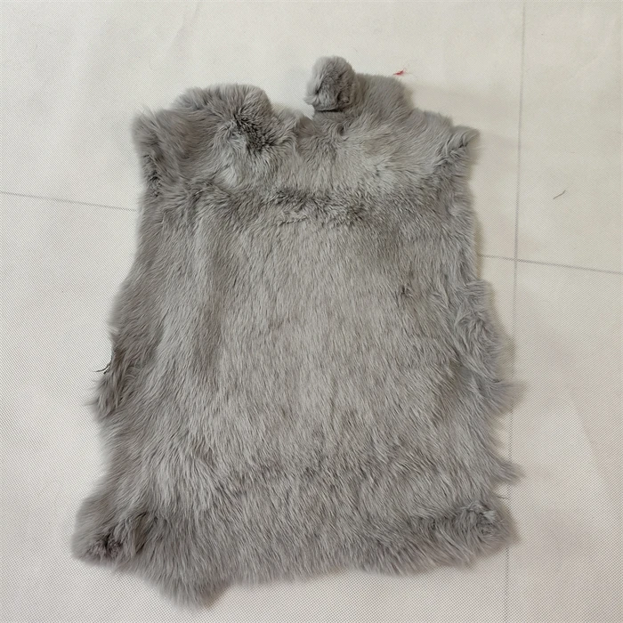 Natural Shape Origin Fur Plate Real Rex Rabbit Pelt Plates