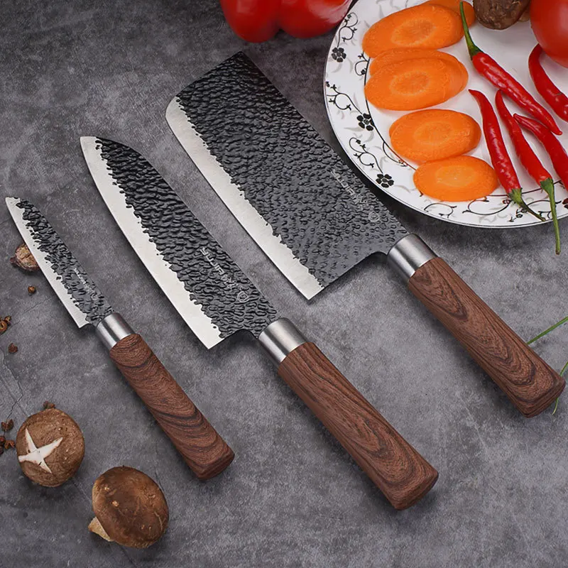 Internodes 5 Inch Santoku Knife With Black Coating Japanese Chef Knife Small Slicer Knife