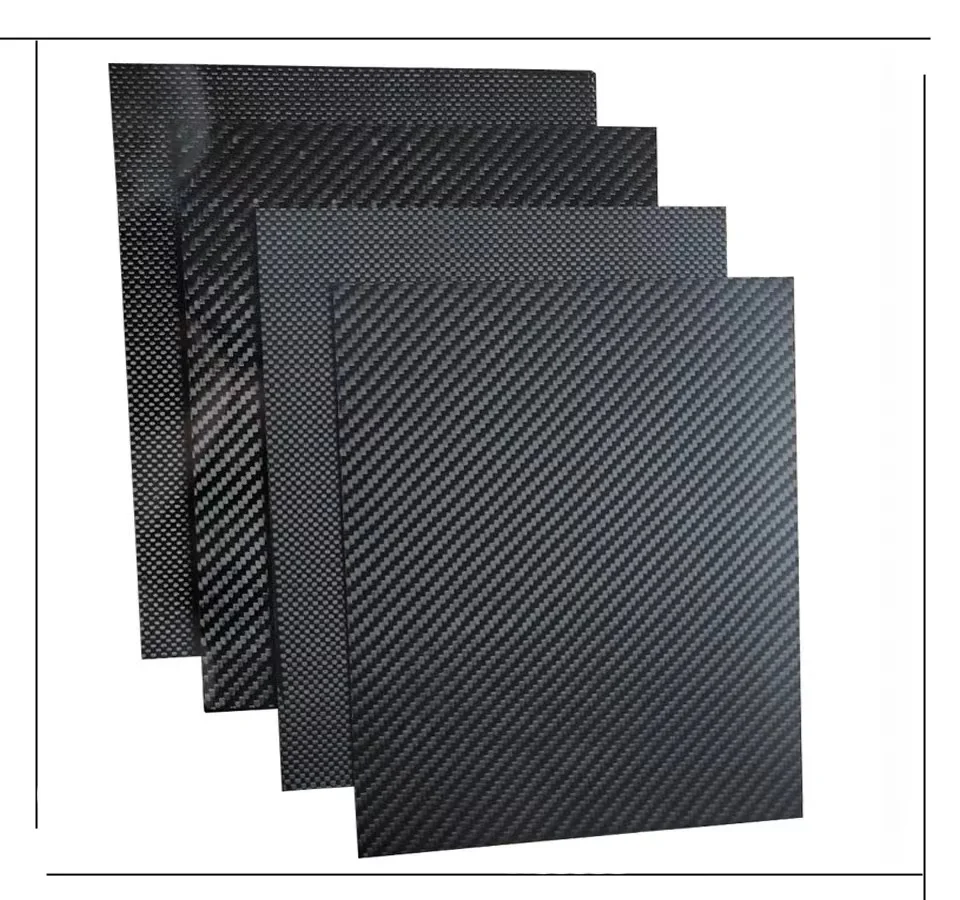 Plain dumb light  Twill Carbon Fiber Plate High precision machining