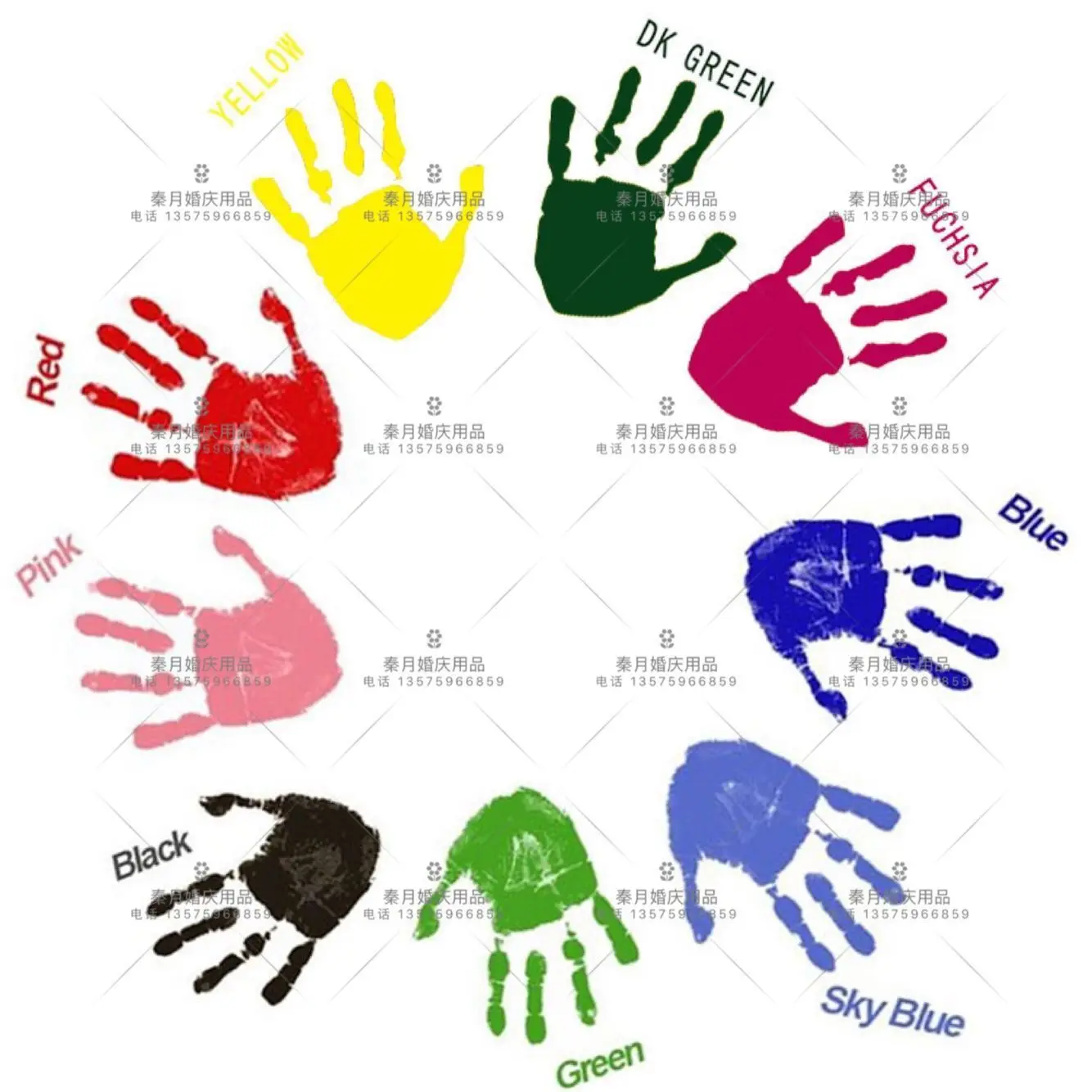 2024 Wholesale Non-Toxic Baby Handprint Footprint Imprint Souvenirs Infant Clay Toy Gifts