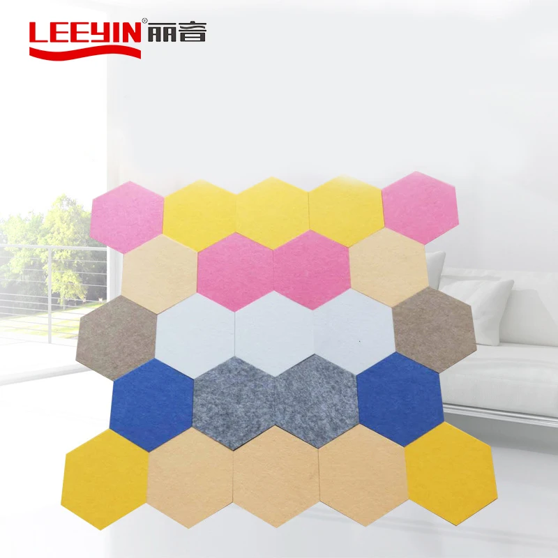 LEEYIN Recording Studio use cinema wall polyester foam acoustic panel