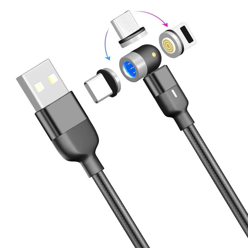 
wholesale on stock magnetic Charging cable cell phone accessories Micro Magnetic micro Usb Cable Fast Charger Cable Line 