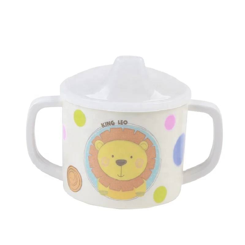 
Ningbo Longwell Newborn Cup Drinking Plastic BPA Free Food Grade Custom Logo Cartoon Training Cup For Babies Spouted Sippy Cups 