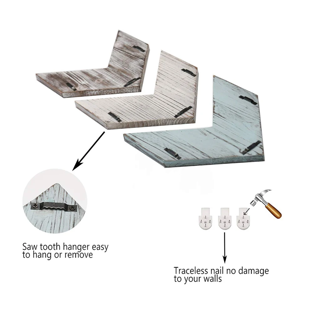 Arrow Sign Wall Decor Decorative Farmhouse Home Wall Hanging Decor Set of 3 Arrows