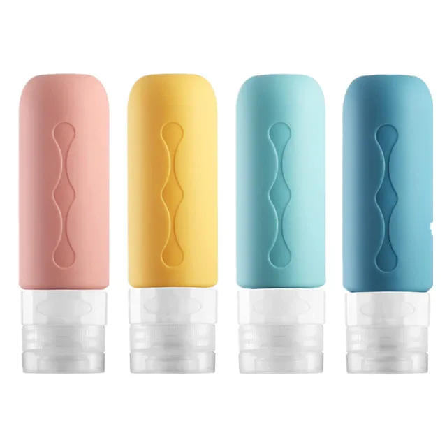 Four in one 90ml colorful shampoo hand cream shower gel silica gel soft tube