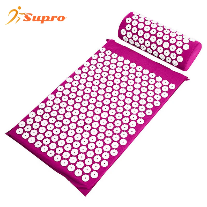 Supro Cheap price Eco Friendly deep tissue acupressure mat and pillow set acupuncture Massage mat
