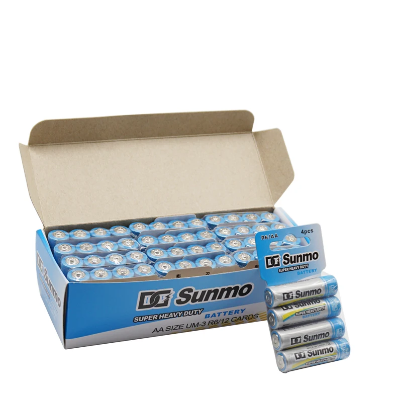Double a with 2 Year Shelf Life 2023 New Design 1.5V Super Heavy Duty R6 AA UM3 Batteries