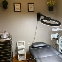 Настенный кольцевой светильник 18 дюймов для салона красоты парикмахерской макияжа фотосъемки освещение софтбокс студия настенный монтаж треугольный стрела