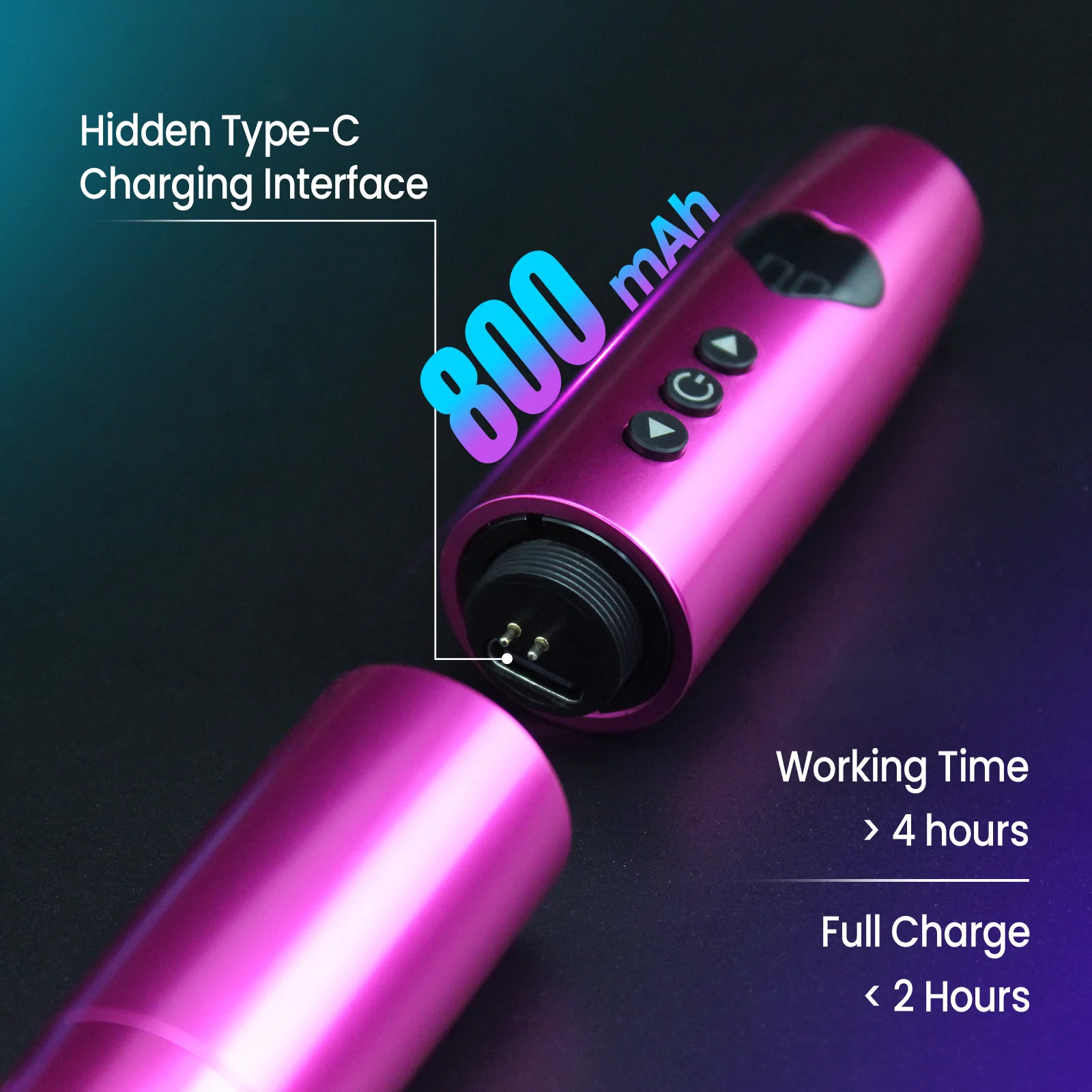 Discover 800mAh 2 Battery Permanent Makeup PMU SMP EyeBrow Lip Eyeline Wireless Rotary  Tattoo Pen Machine