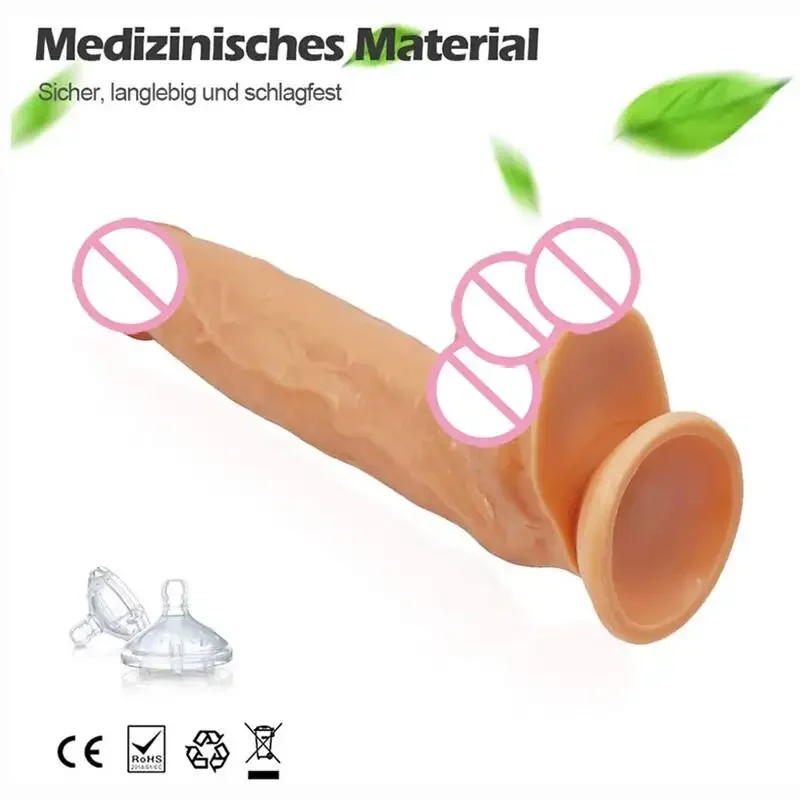 Strong Silicone Suction Cup Dildo Sex Masturbator Toys Huge Dildos for Women