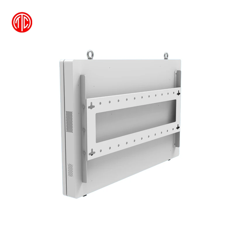 
55inch outdoor wall mounted lcd display waterproof high brightness multi touch screen narrow frame Android WiFi play advertising 