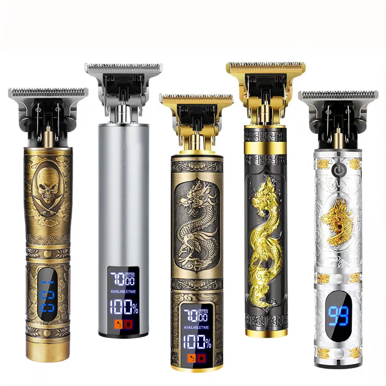 USB перезаряжаемые T9 машинка для стрижки волос Профессиональный лысый волос электрические расчески для волос аккумуляторная бритва триммер для мужчин Парикмахерская Машинка для стрижки волос