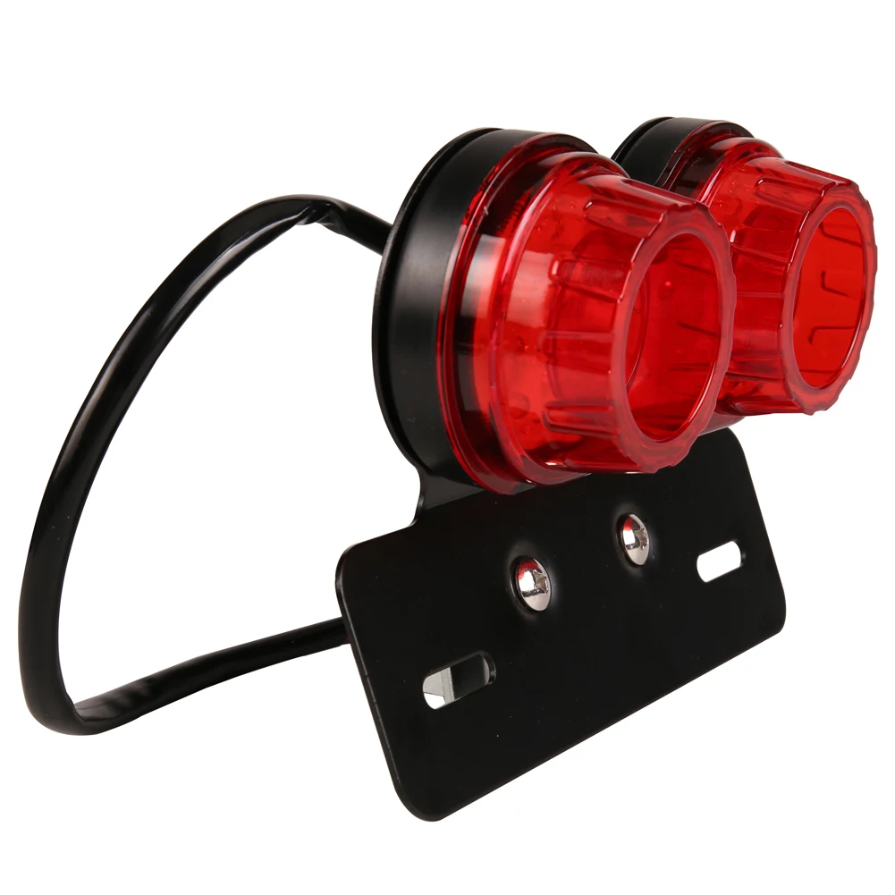 RTS Motorcycle Universal LED Tail Brake Turn Signal Light For On ATVs Dirt Bike Custom Chopper Cruiser Buggy Etc