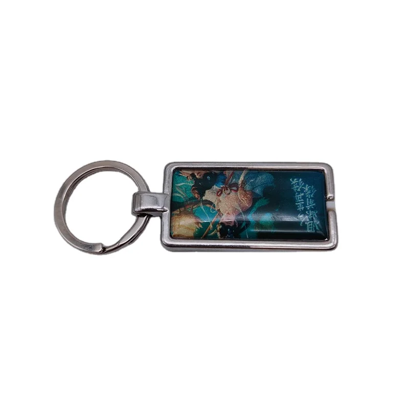 Custom Rfid metal Edged Epoxy card Trolley Token Ntag 213 215 keyfob for Pet Collar with QR code/ url encode