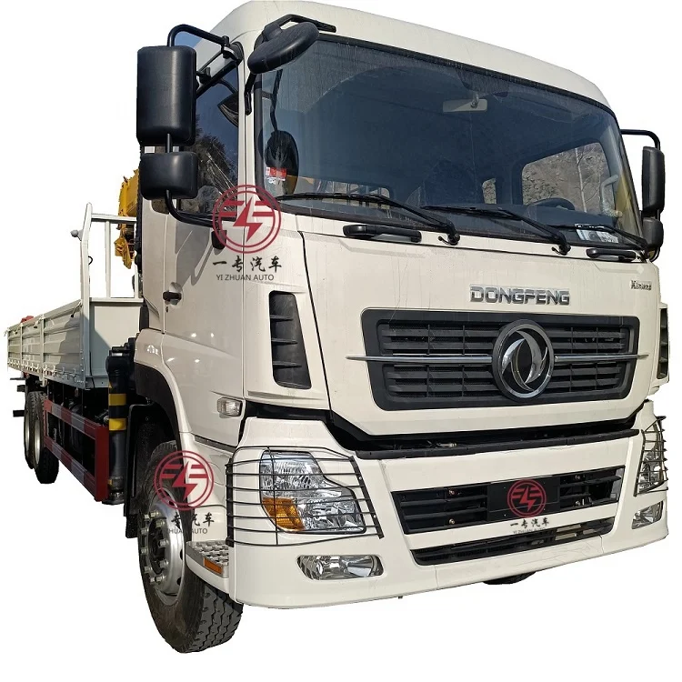 Dongfeng 6x4 Manual 15 Ton Knuckle Boom Lorry crane Truck Mounted Crane Specifications and price list