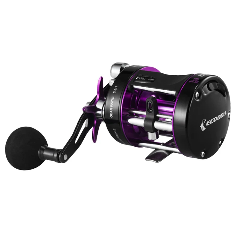 On Stocks and EBG Drum Reel 5+1BB Overhead Fishing Reel 10kg Drag Power Fishing Jigging Reel