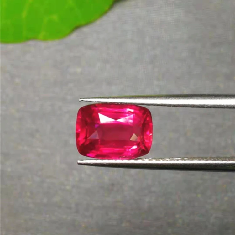 Beautiful Red Color Ruby Loose Stone Jewelry 3.1ct Natural Unheated Ruby Gemstone