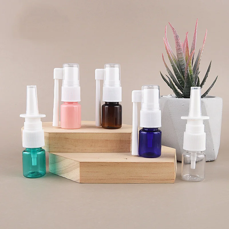 5ml Small 360 Degree Rotation Trunk Plastic Liquid Medicine Oral Spray Bottle Nasal Spray Bottle