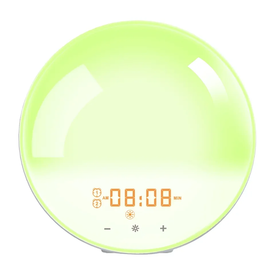 New Hot Sale Wake-up Lamp Sunrise Alarm Clock for Kids Adults Bedrooms with Speaker FM Radio