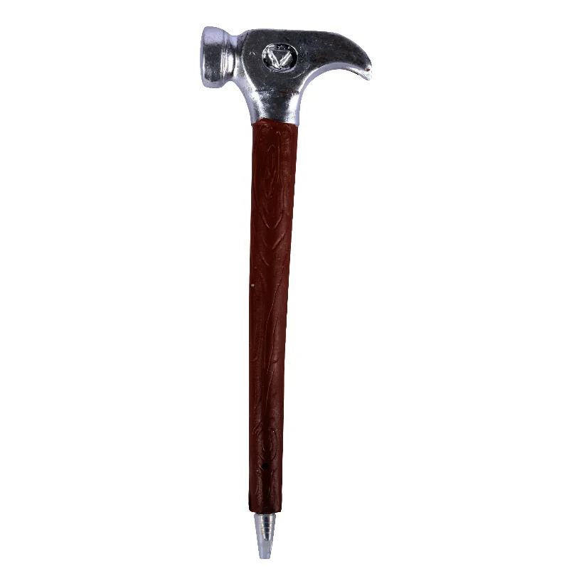Personalized ball pen plastic aluminum kids novelty hammer tool shape funny ballpoint pens
