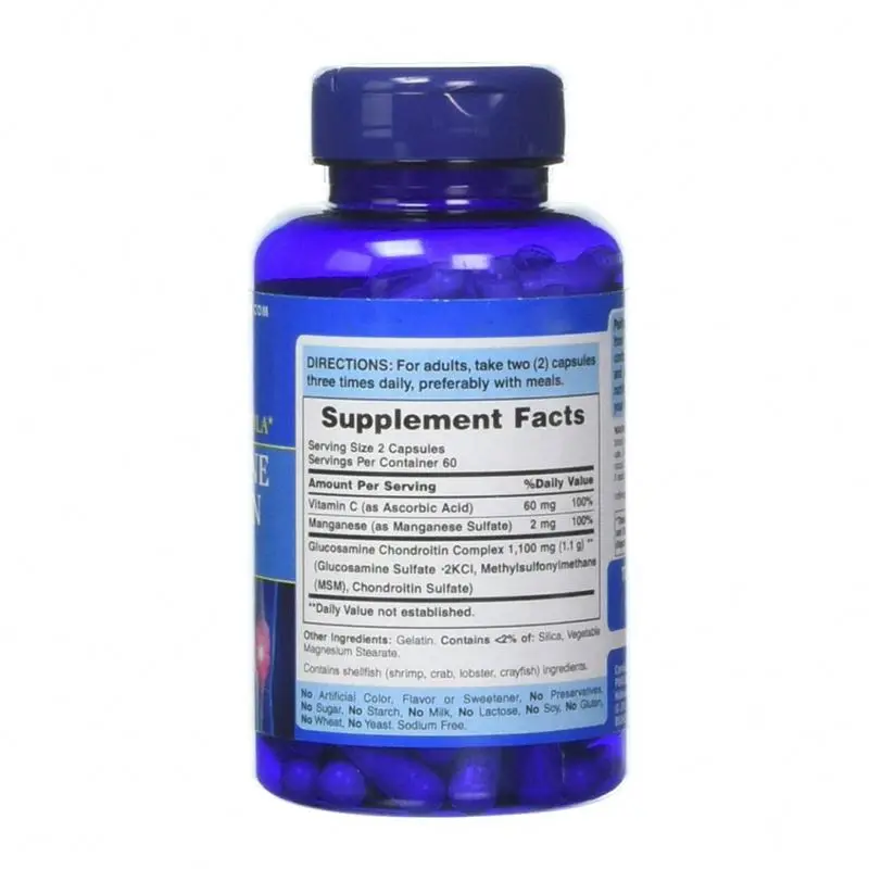 Turmeric Joint Support Supplement Private Label Glucosamine Chondroitin Capsules MSM Collagen Tablets