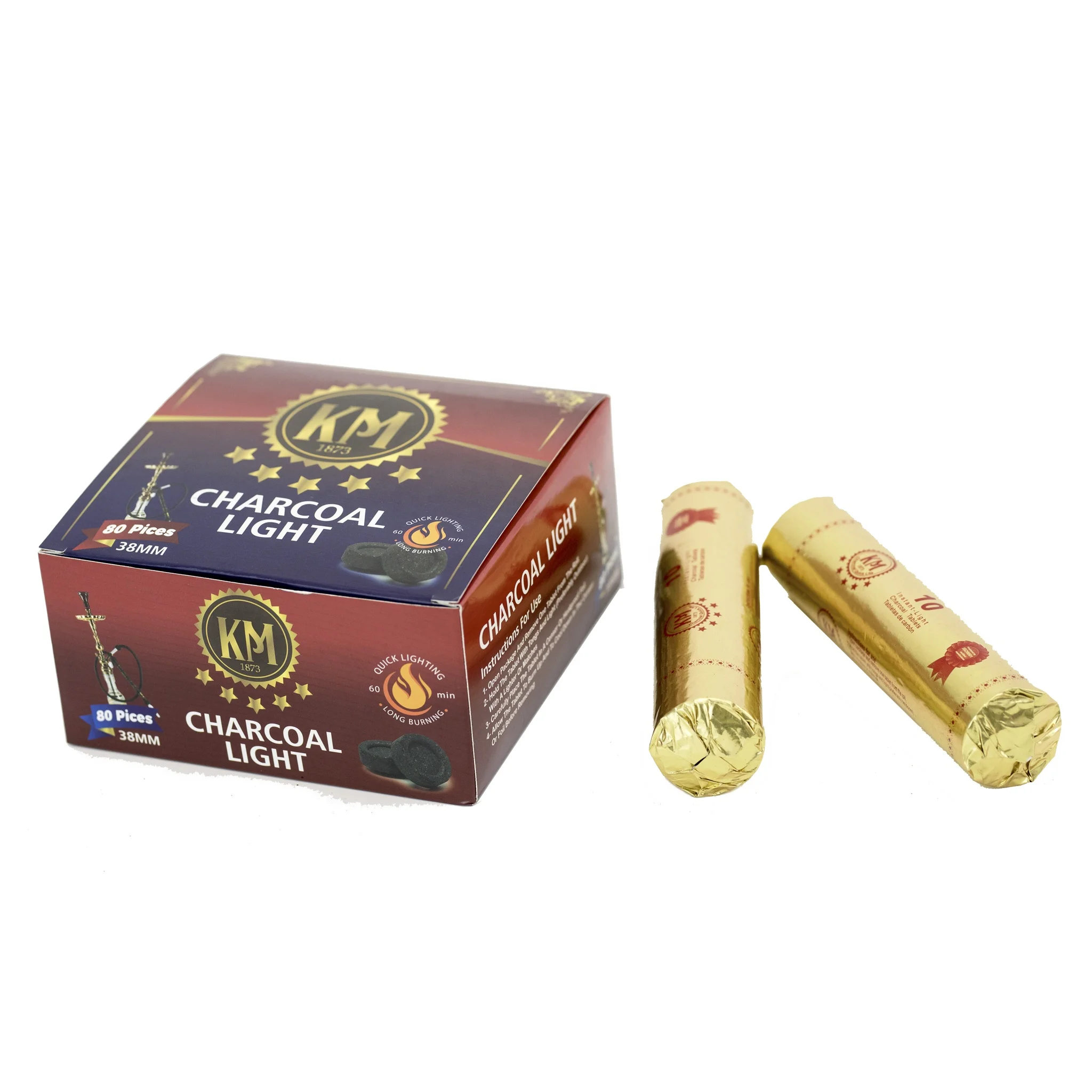 
 38 мм синий лунный уголь, таблетки, Круглый быстрое освещение, ручная упаковка, кальян, уголь для кальяна для sourh africa  