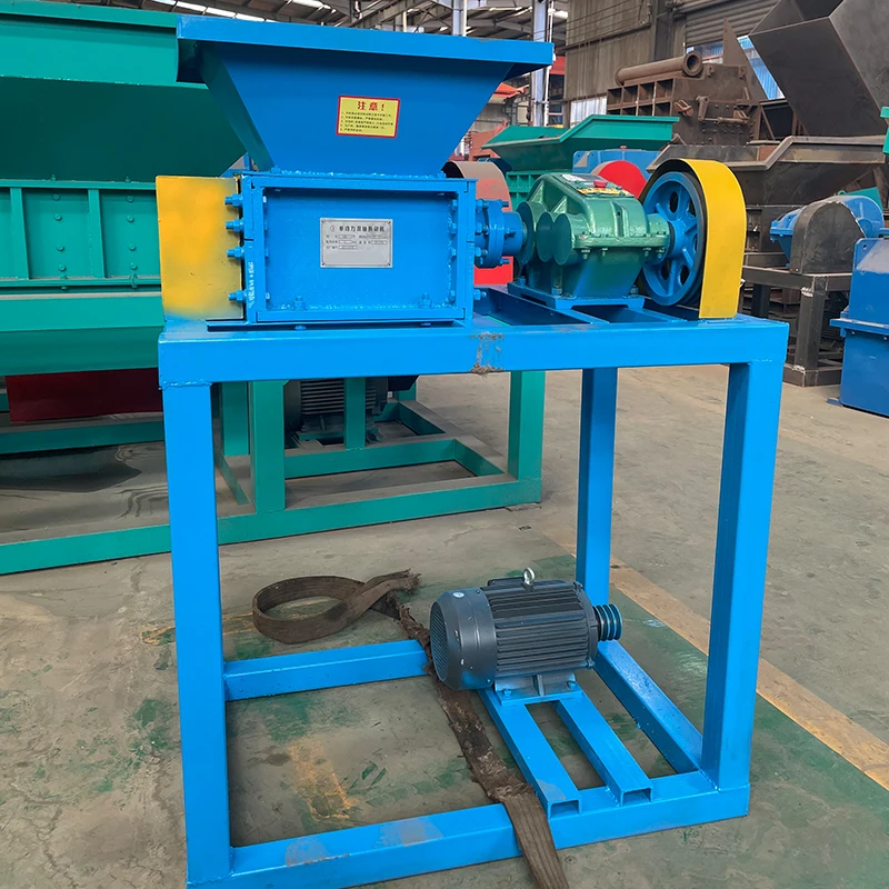 Low noise small tire shredder machine large tire shredder machine plastic recycling shredder machine