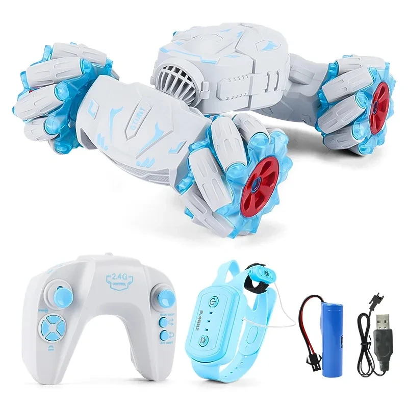 JC06 RC Stunt Car Remote Control Watch Gesture Sensor Electric Toy RC Drift Car 2.4GHz 4WD Rotation 360 Kids Christmas Gifts