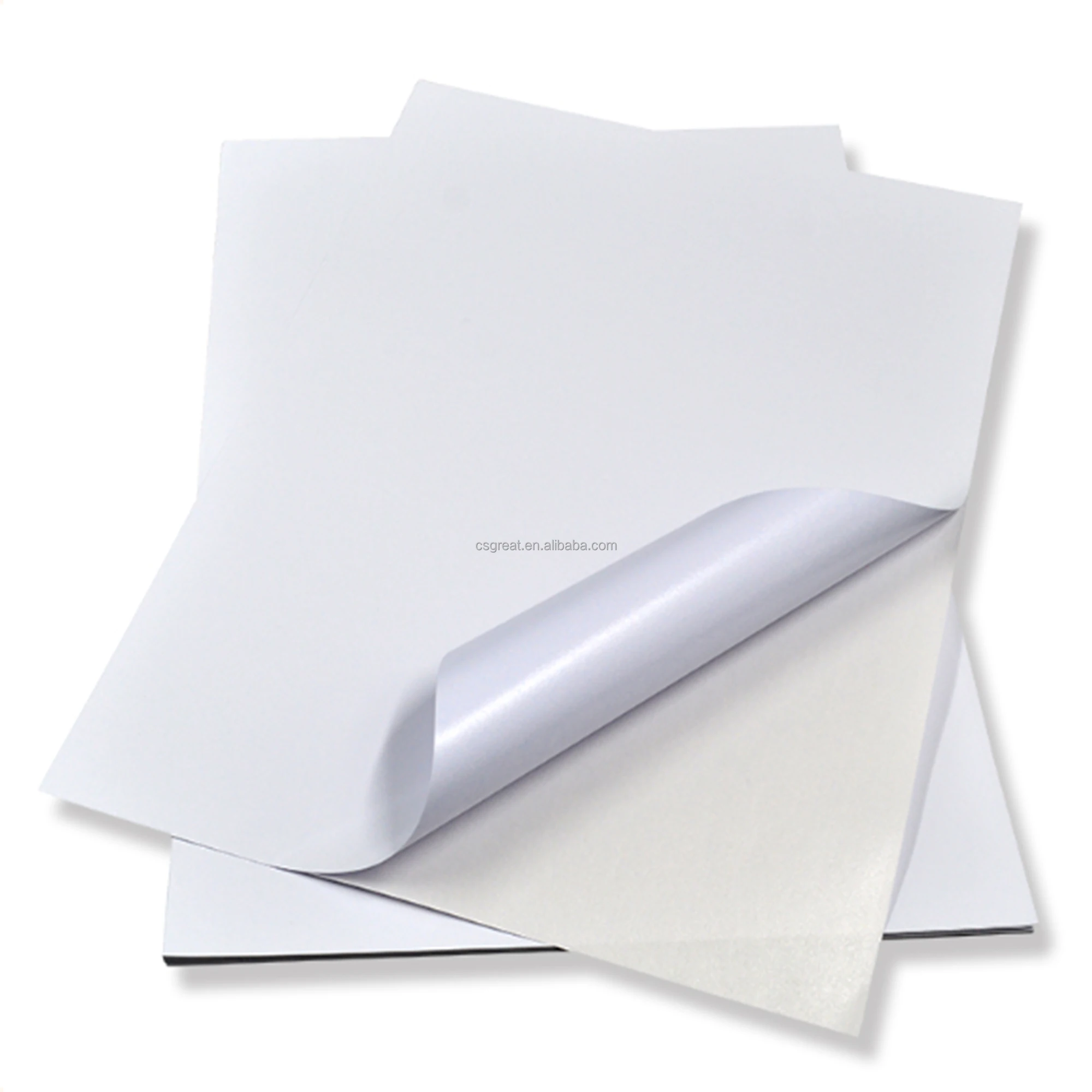 Plain White Waterproof Inkjet Self-adhesive Paper High Glossy A4 PP Printable Vinyl Tear Proof Premium Glue Sticker Paper
