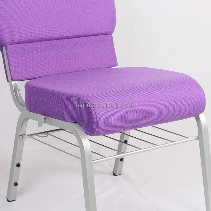 Cheap stackable  church chairs Fabric Upholstered pulpit chairs for church
