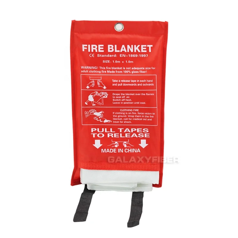 High temperature resistant emergency survival fiberglass welding fire blanket lowest price