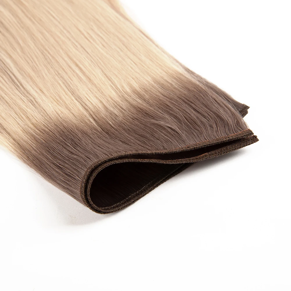 Russian Hair Extensions Genius Weft Cuticle Aligned Genius Weft 12A Double Drawn Virgin Russian Hair Extensions Genius Weft