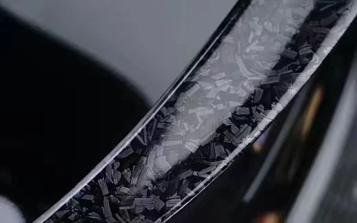 iCarNFTS Glossy Black Forged Carbon Fiber Vinyl 1.52 * 18 Meter Air Release Car Interior/exterior Sticker, Suitable For Auto