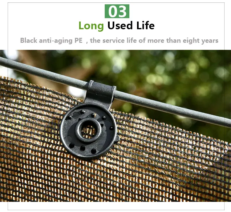 Joyeyou 50 Pack Agriculture Greenhouse Garden Clip Clamp Clips Grommets for Fastening Shade Cloth Bird Netting Net Mesh