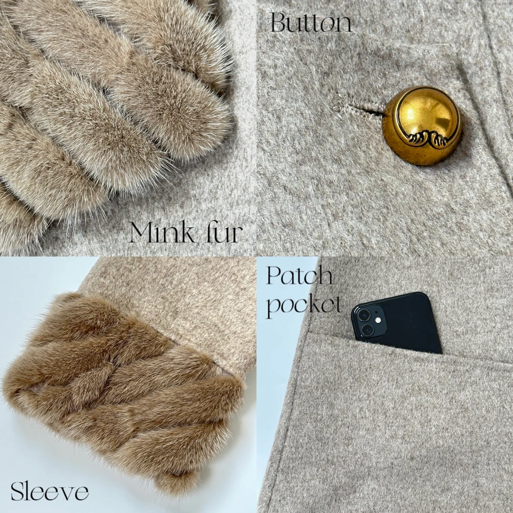 Женские шерстяные шарфы из кашемира и норки